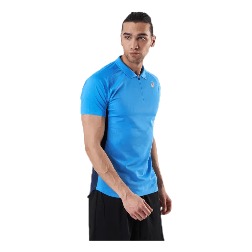 Asics Tennis Polo Shirt Blue