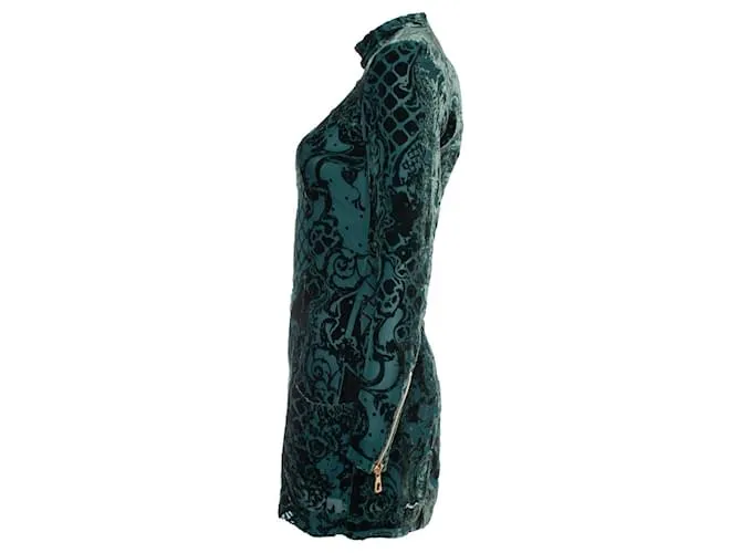 Autre Marque Balmain X H&M, vestido de terciopelo verde 