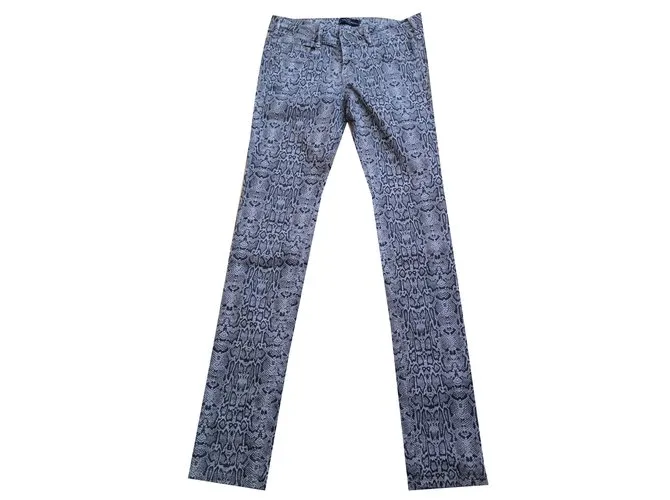 Autre Marque Pantalones Impresión de pitón 