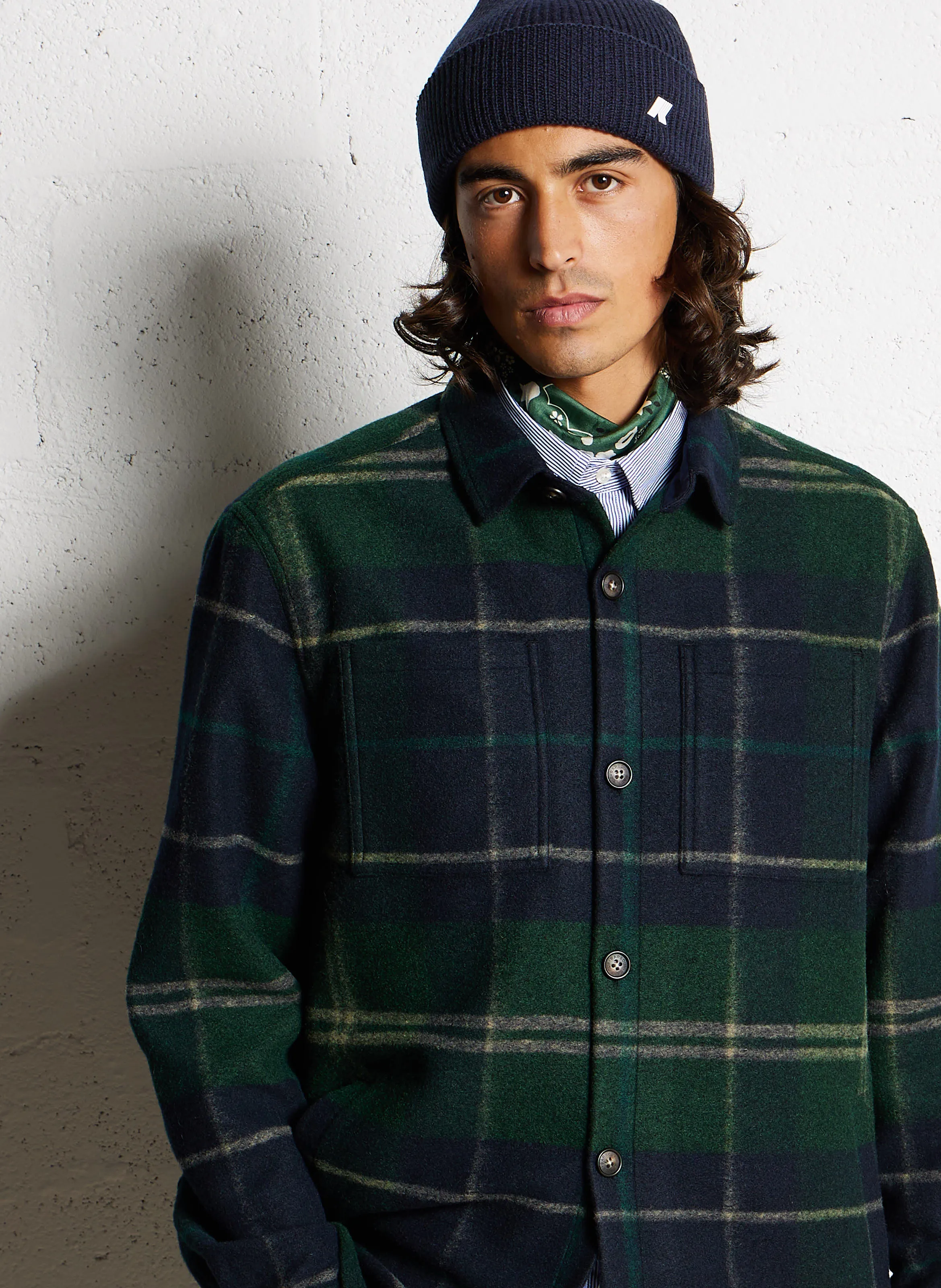 BARBOUR CHAPTER - Sobrecamisa con cuello clásico en azul