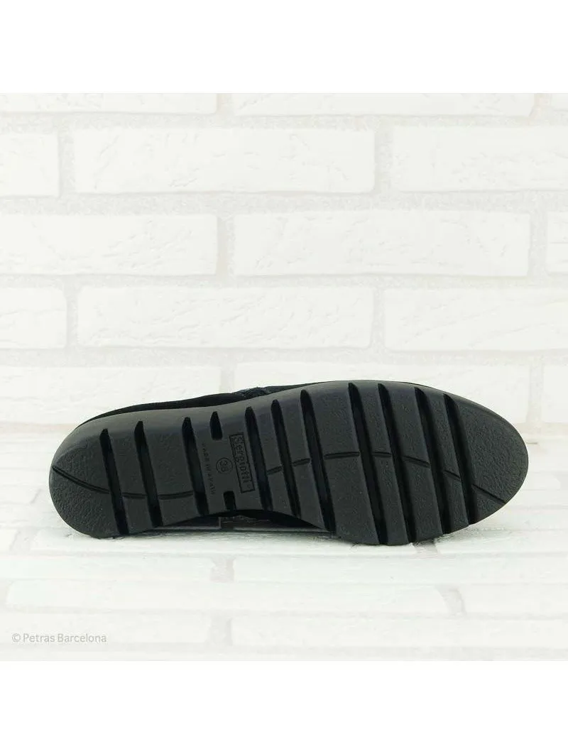 Botines Sergiotti Ante Doble Cremallera 19550 Negro oil