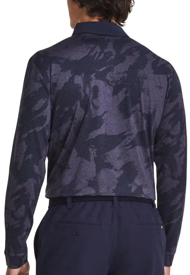 Camiseta de manga larga Under Armour UA Playoff Jacquard LS Polo-BLU