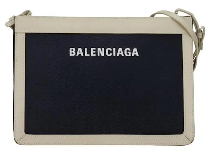 Cartera Balenciaga Navy Beige 