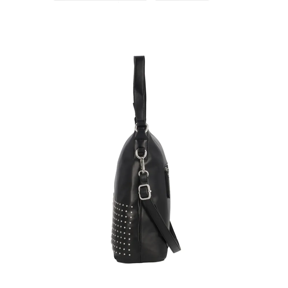 Cartera de Hombro Seattle Negra Grande