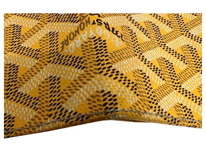 Cartera larga Goyard amarilla Amarillo 