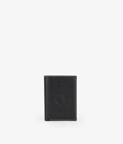 Cartera piel negra