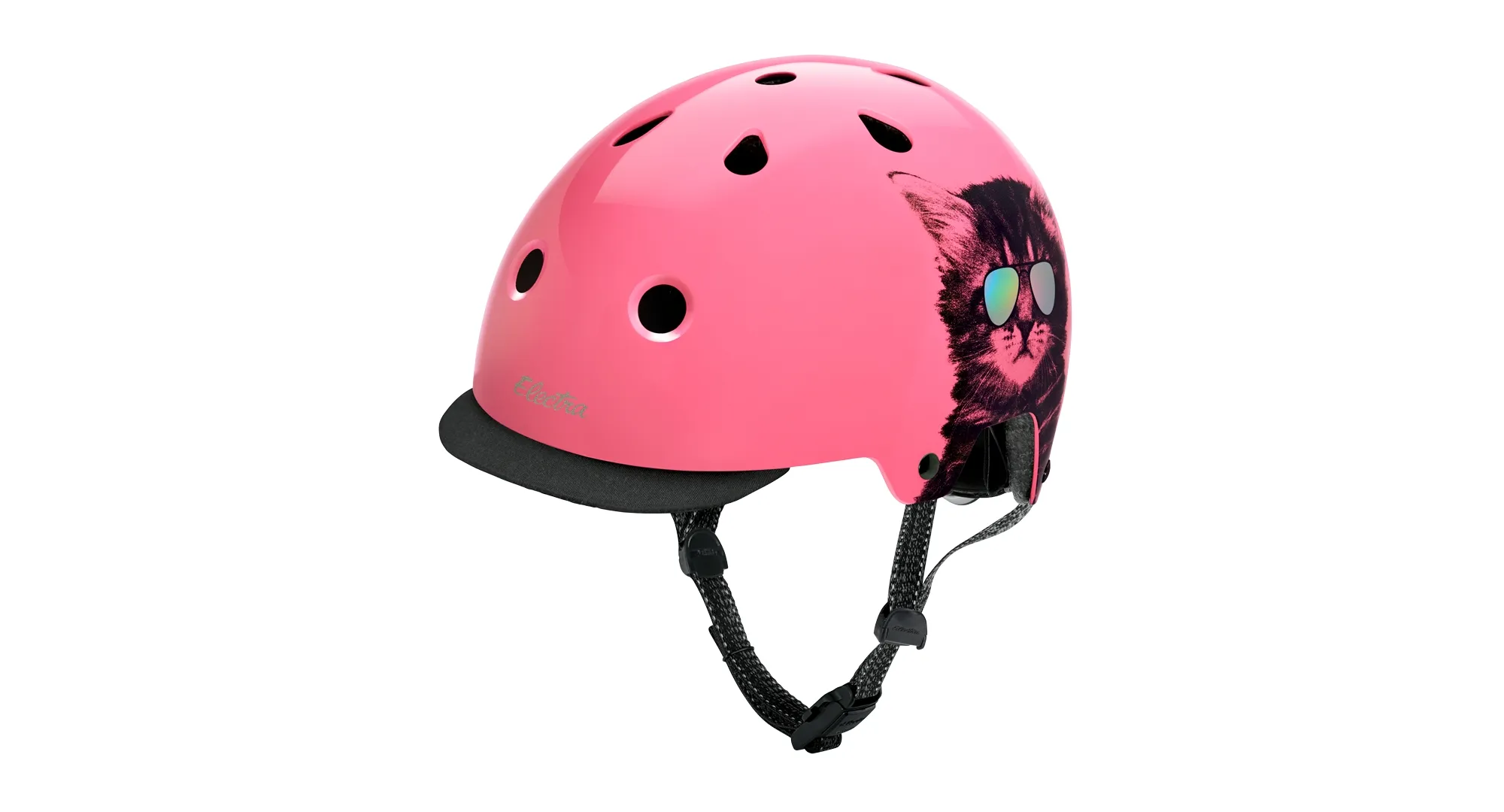 Casco Electra Lifestyle Lux Cool Cat Talla S Rosa