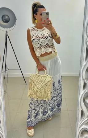 Falda Bordada