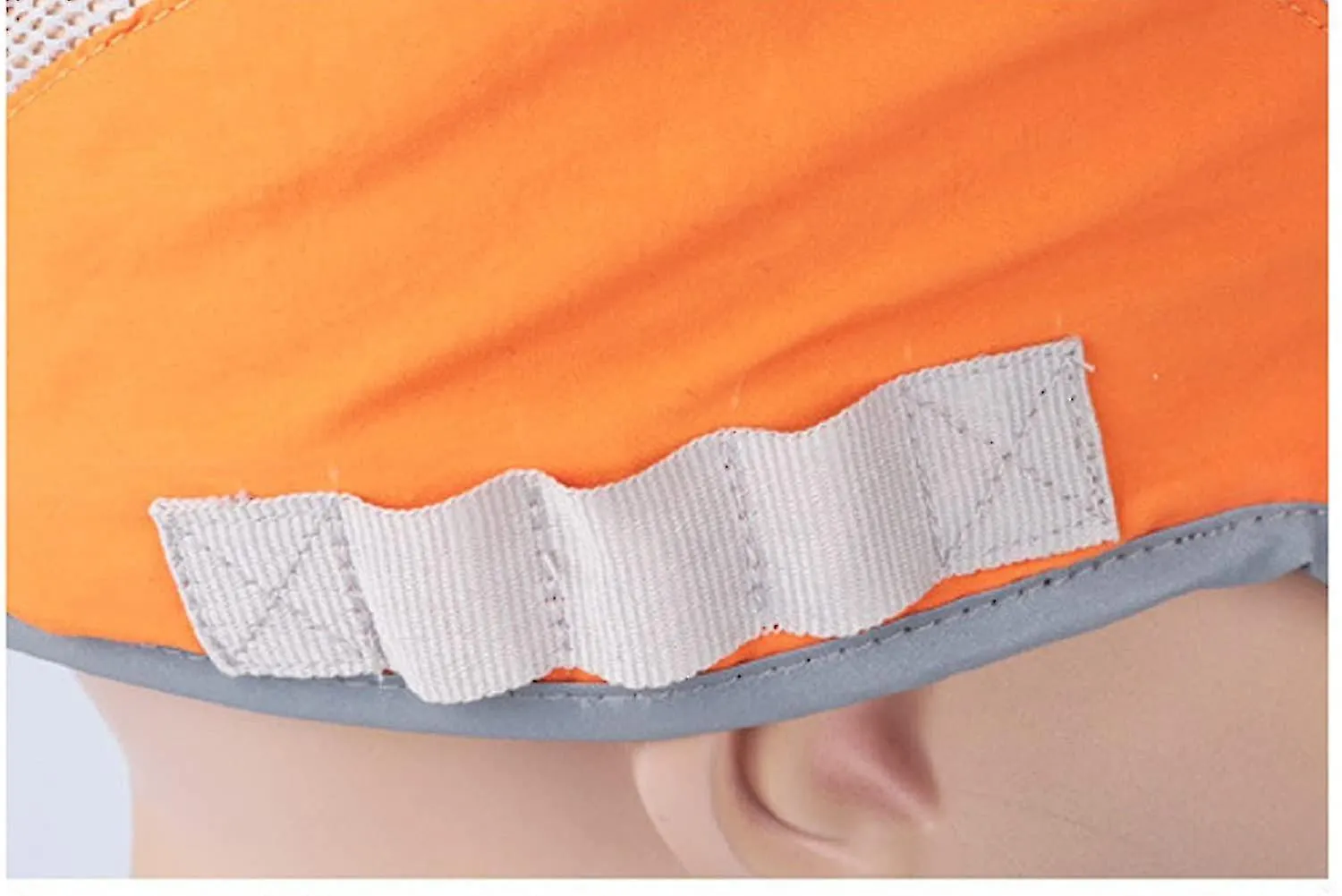 Foldable Mesh Sports Cap With Reflective Stripe Breathable Sun Runner Cap