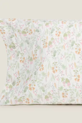 Funda almohada algodón flores