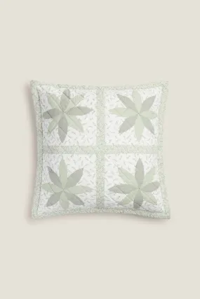 Funda cojín patchwork flores