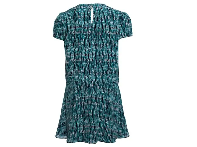 Proenza Schouler, Vestido de seda tie-dye verde. 