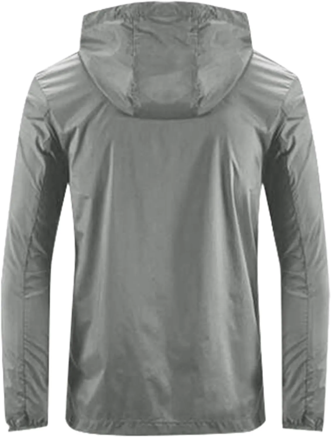 Ruamilyy Chubasquero para hombre  protección solar  chaqueta impermeable a prueba de viento  transpirable  verano  ligera  delga