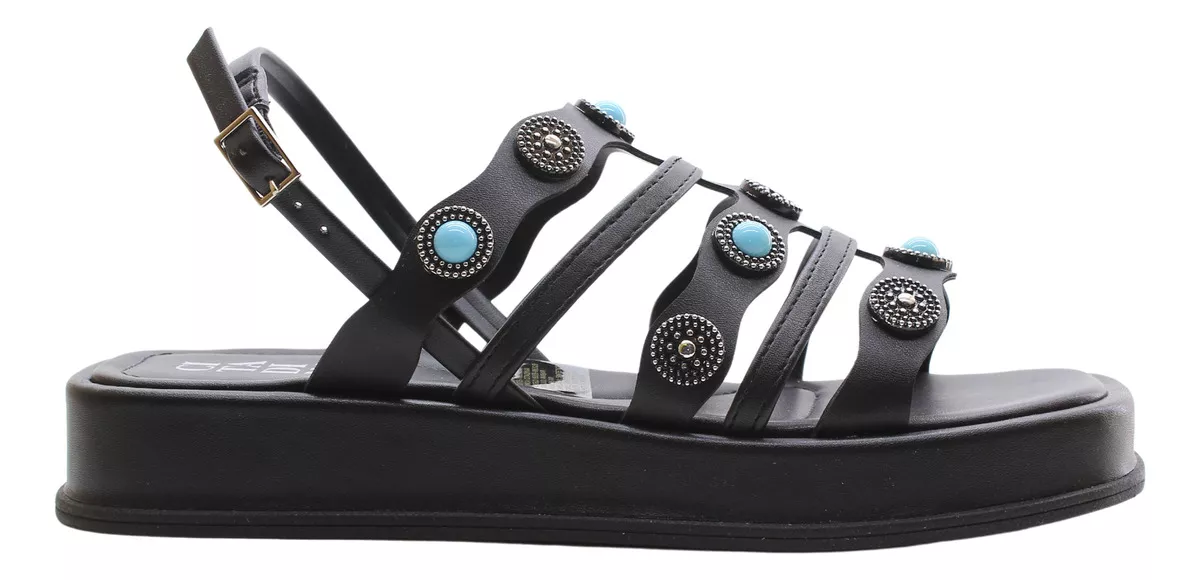 Sandalias Citadina Ambar Comodas Bajas Dama Mujer Carg