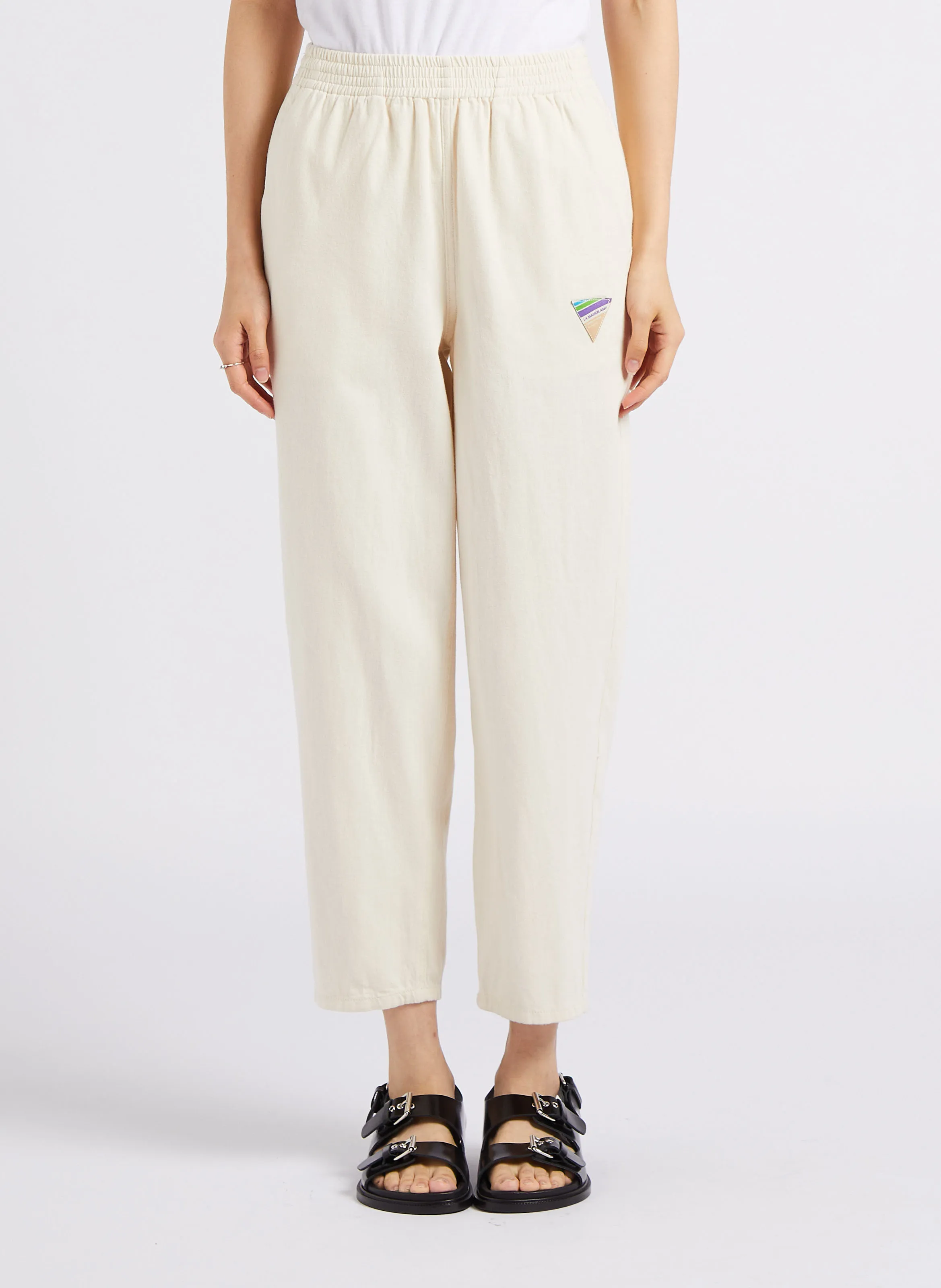 TIRABAY - Pantalón de jogging de algodón en beige