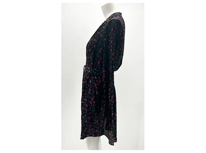 ZADIG & VOLTAIRE Vestidos Camiseta.Seda XS Internacional Negro 
