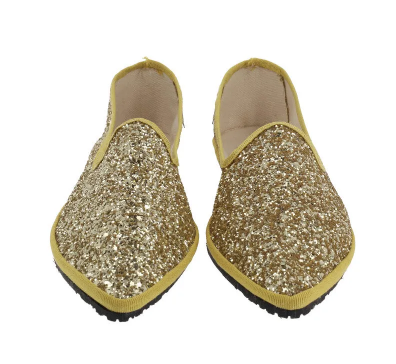 Zapatillas Venezianas Greta de glitter para mujer