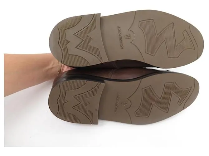 ZAPATOS JM WESTON 541 7.5E 41.5 ZAPATO DERBY PUNTERA DERECHA EN PIEL MARRÓN Castaño 